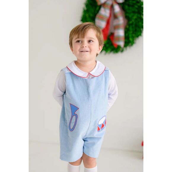 NWT The Beaufort Bonnet Company Jack Keene Jon Jon in a light blue corduroy with - Picture 1 of 7